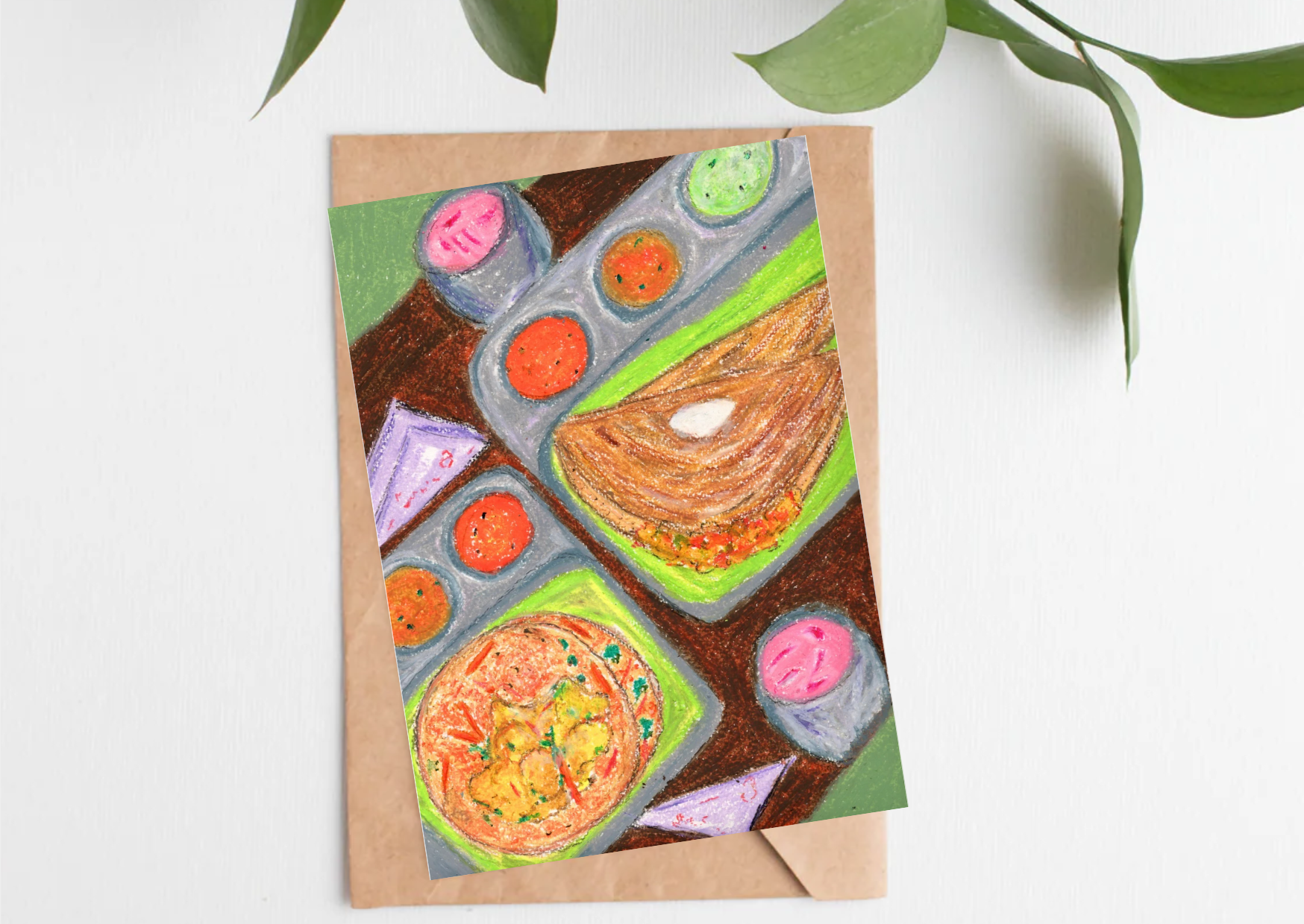 Dosai — A6 Postcards by Aishwarya Ashok